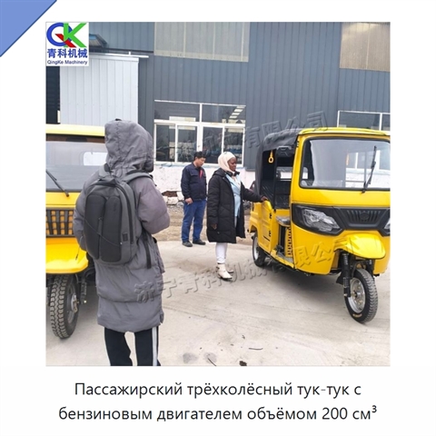 Пассажирский трёхколёсный тук-тук с бензиновым двигателем объёмом 200 см³