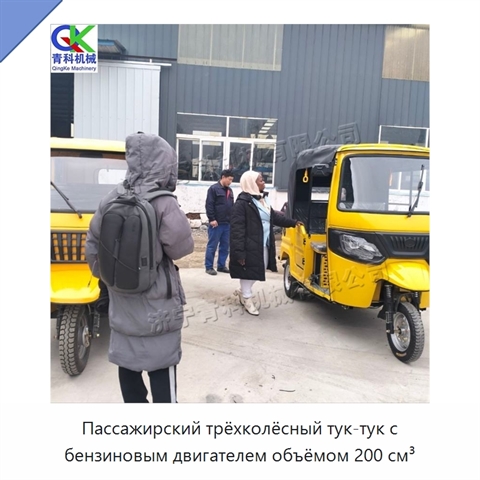 Пассажирский трёхколёсный тук-тук с бензиновым двигателем объёмом 200 см³
