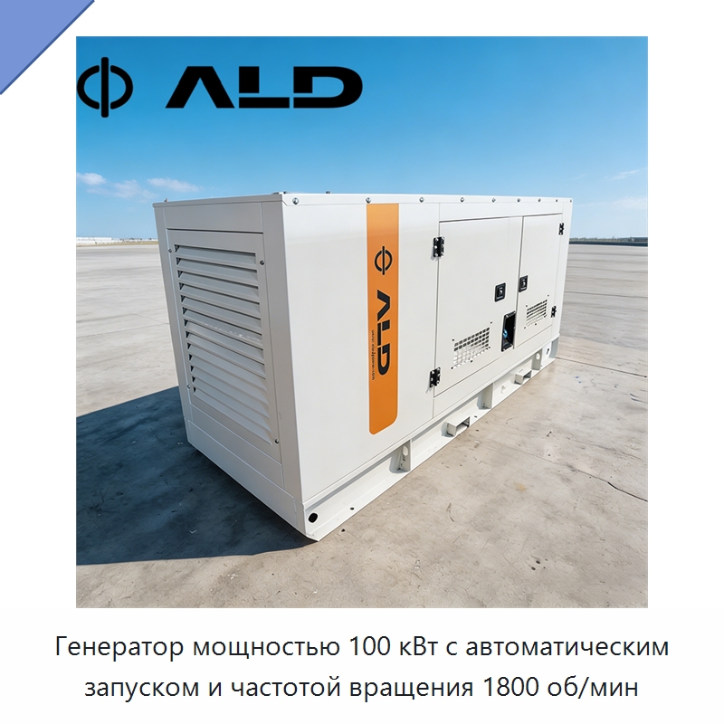 Генератор мощностью 100 кВт с автоматическим запуском и частотой вращения 1800 об/мин — Дизельные генераторы