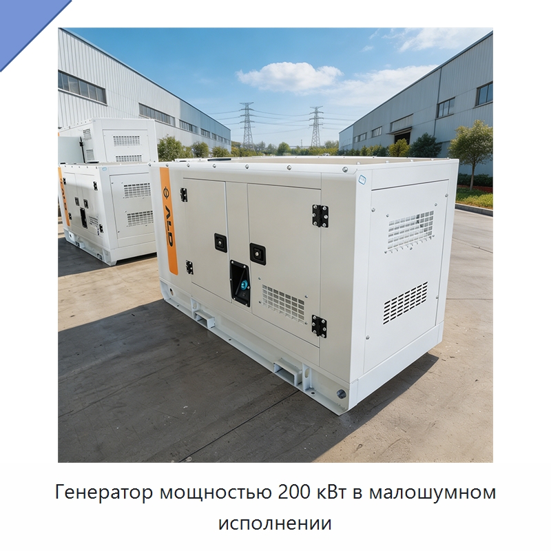 Генератор мощностью 200 кВт в малошумном исполнении — Дизельные генераторы