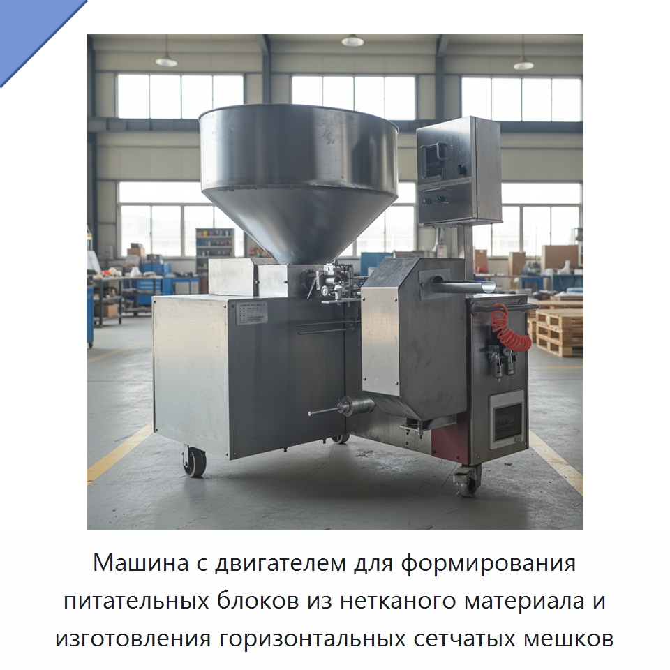 Машина с двигателем для формирования питательных блоков из нетканого материала и изготовления горизонтальных сетчатых мешков — Специальная сельскохозяйственная техника