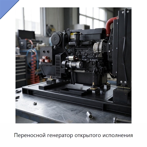 Переносной генератор открытого исполнения