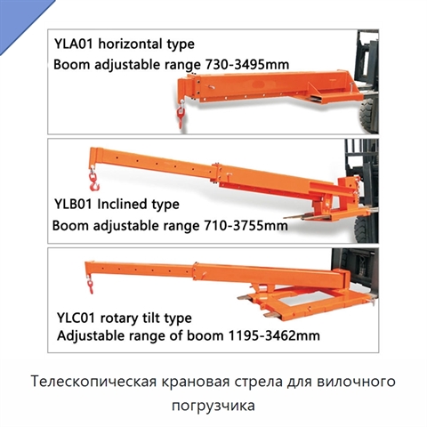 Телескопическая крановая стрела для вилочного погрузчика