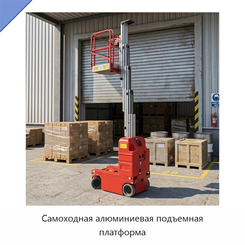 Самоходная алюминиевая подъемная платформа