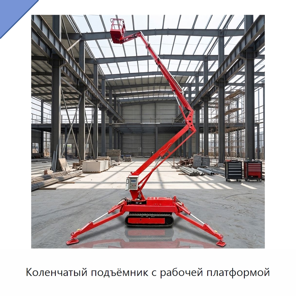 Коленчатый подъёмник с рабочей платформой — Подъемные столы