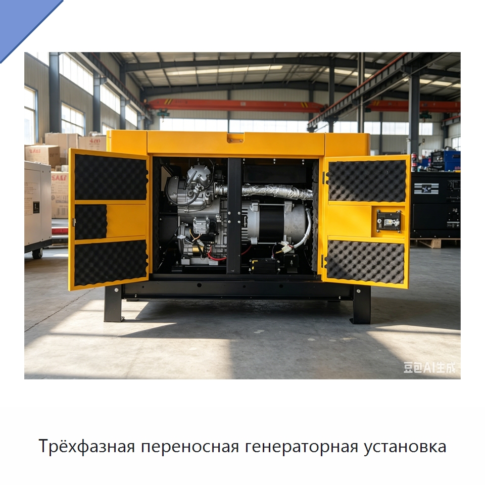 Трёхфазная переносная генераторная установка — Дизельные генераторы