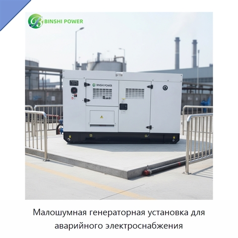 Малошумная генераторная установка для аварийного электроснабжения