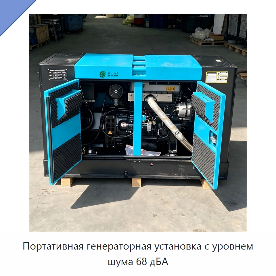 Портативная генераторная установка с уровнем шума 68 дБА — Дизельные генераторы