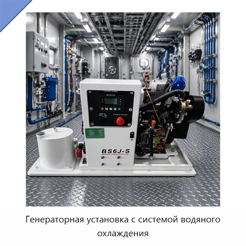 Генераторная установка с системой водяного охлаждения