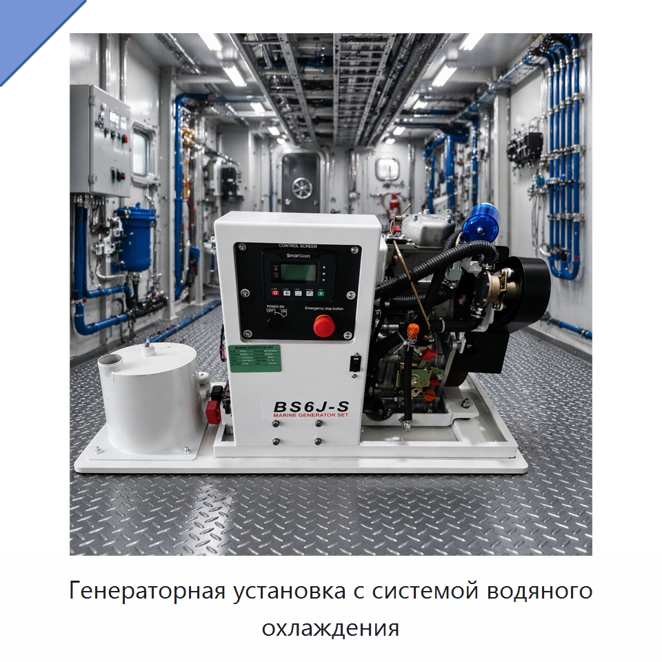 Генераторная установка с системой водяного охлаждения — Дизельные генераторы