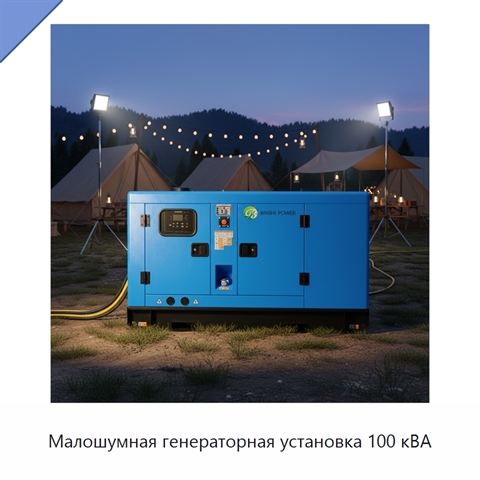 Малошумная генераторная установка 100 кВА