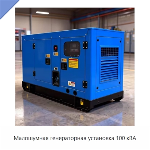 Малошумная генераторная установка 100 кВА