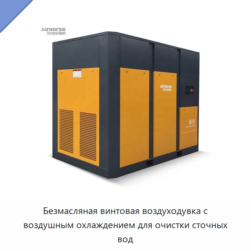Безмасляная винтовая воздуходувка с воздушным охлаждением для очистки сточных вод — Промышленные компрессоры