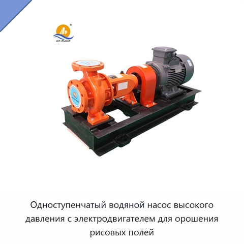 Одноступенчатый водяной насос высокого давления с электродвигателем для орошения рисовых полей