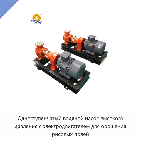 Одноступенчатый водяной насос высокого давления с электродвигателем для орошения рисовых полей