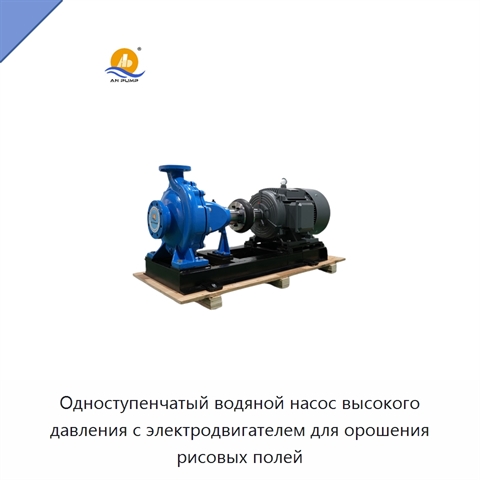 Одноступенчатый водяной насос высокого давления с электродвигателем для орошения рисовых полей