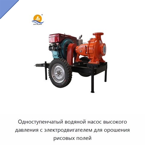 Одноступенчатый водяной насос высокого давления с электродвигателем для орошения рисовых полей