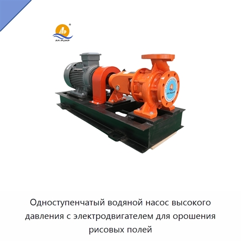 Одноступенчатый водяной насос высокого давления с электродвигателем для орошения рисовых полей