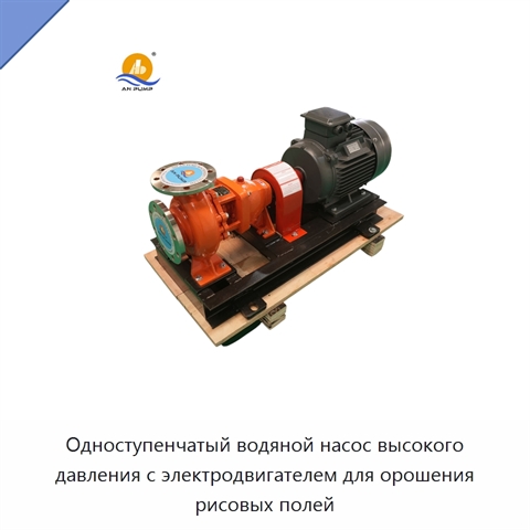 Одноступенчатый водяной насос высокого давления с электродвигателем для орошения рисовых полей