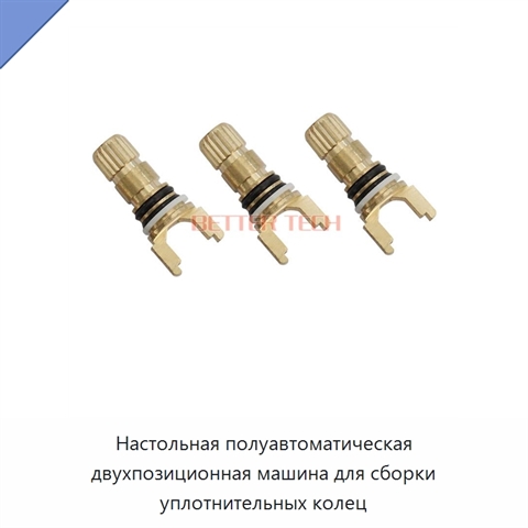 Настольная полуавтоматическая двухпозиционная машина для сборки уплотнительных колец