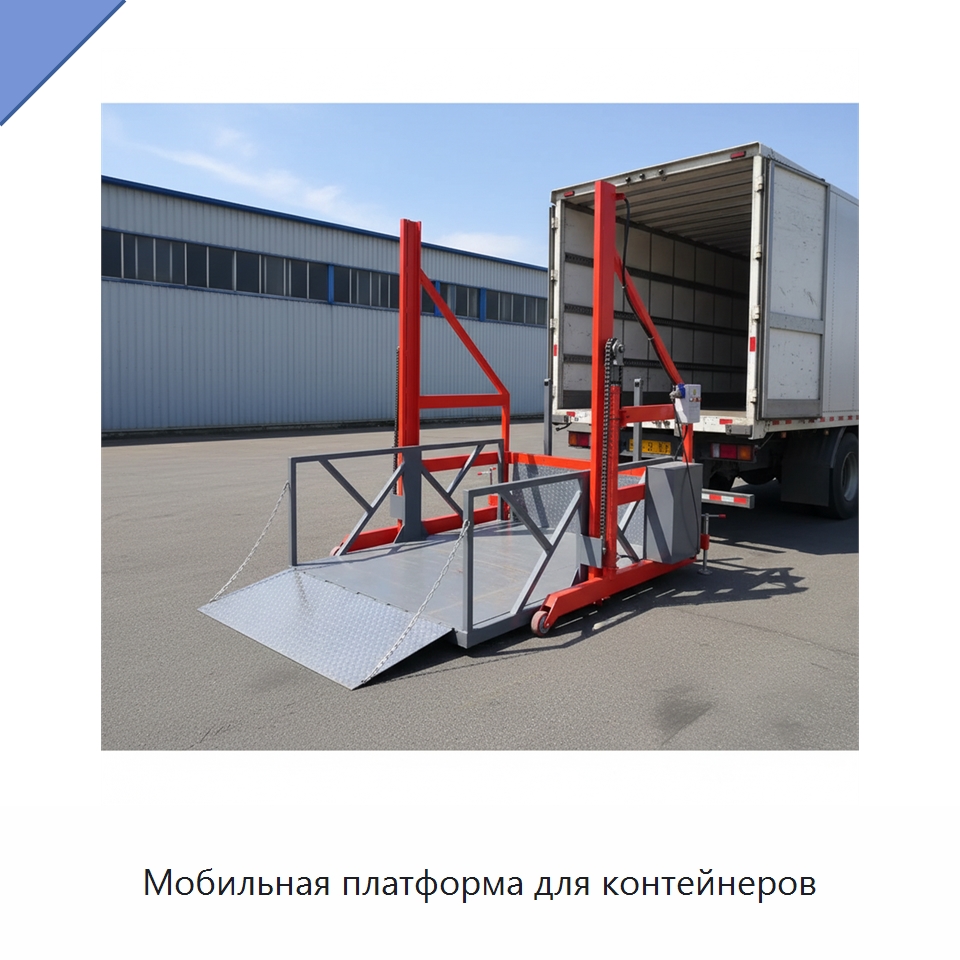 Мобильная платформа для контейнеров — Специальное подъемно-транспортное оборудование