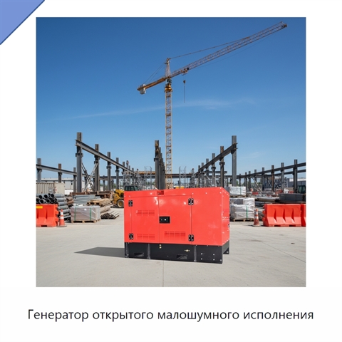 Генератор открытого малошумного исполнения