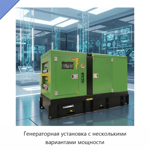 Генераторная установка с несколькими вариантами мощности