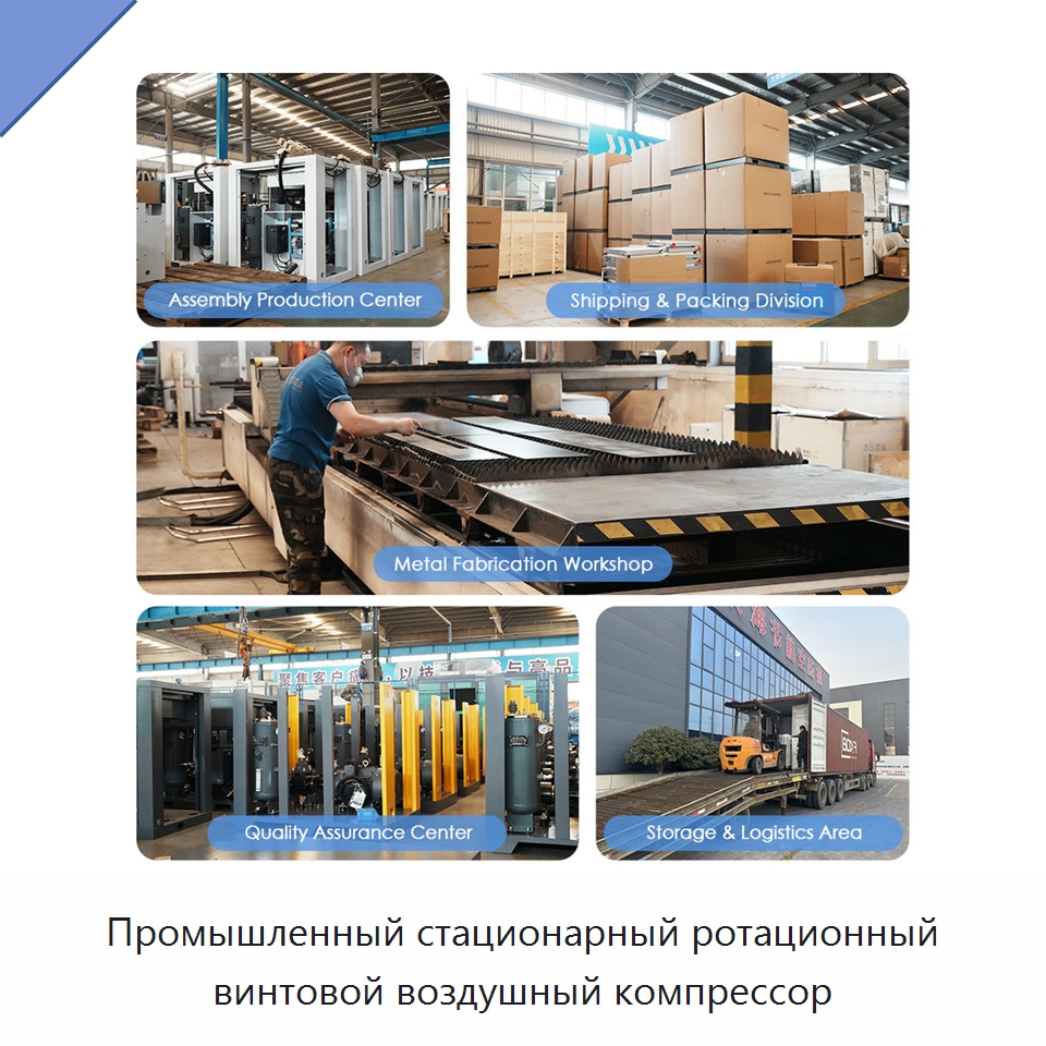 Промышленный стационарный ротационный винтовой воздушный компрессор — Промышленные компрессоры