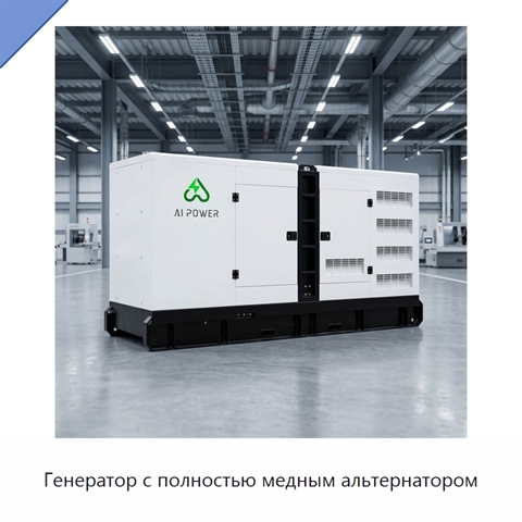 Генератор с полностью медным альтернатором