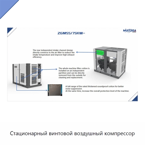 Стационарный винтовой воздушный компрессор