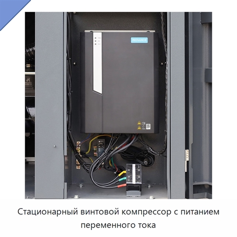Стационарный винтовой компрессор с питанием переменного тока