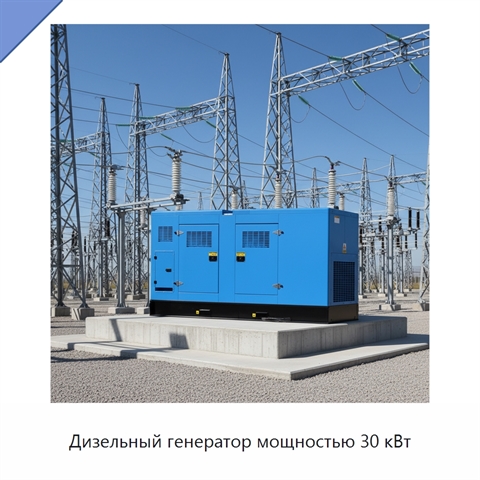 Дизельный генератор мощностью 30 кВт