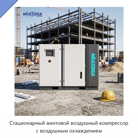 Стационарный винтовой воздушный компрессор с воздушным охлаждением