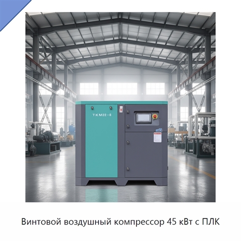 Винтовой воздушный компрессор 45 кВт с ПЛК