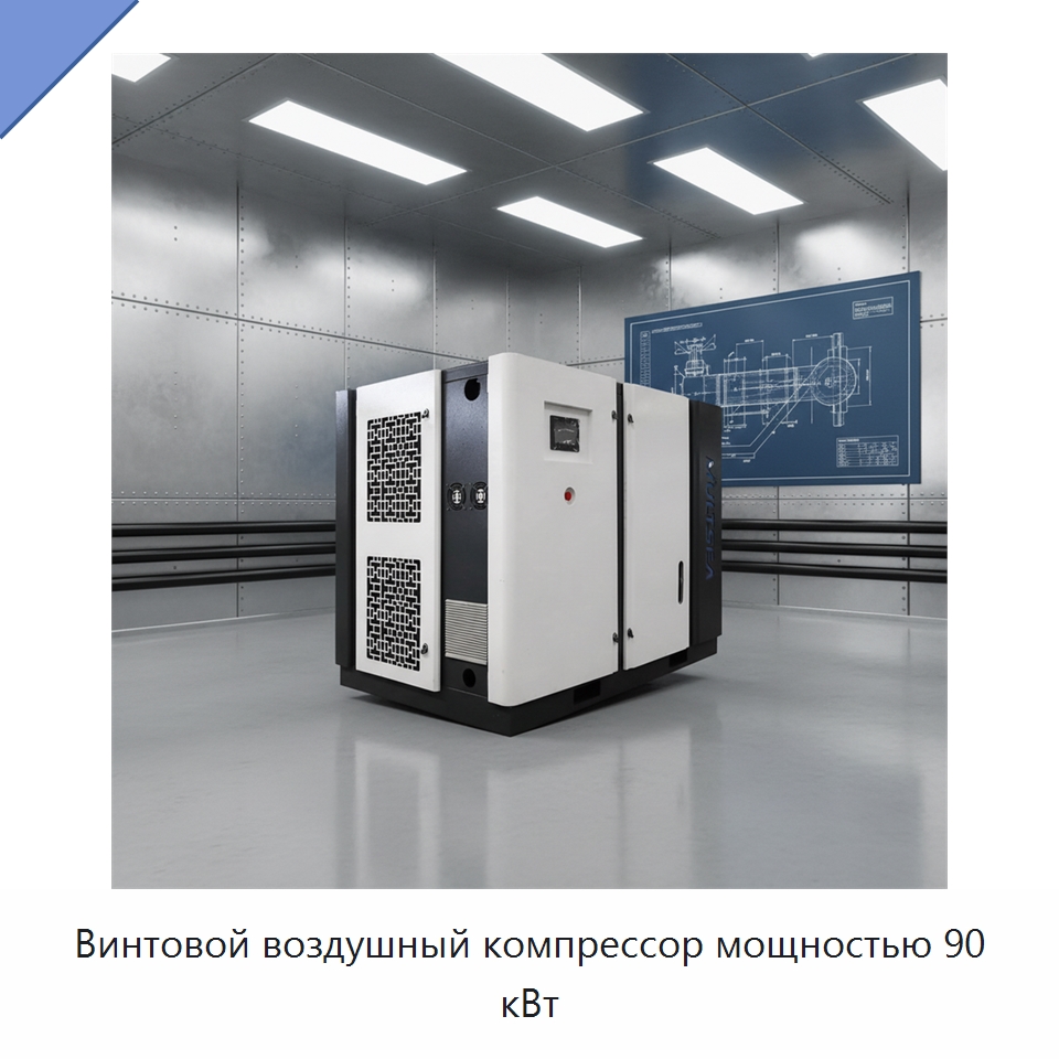 Винтовой воздушный компрессор мощностью 90 кВт — Промышленные компрессоры