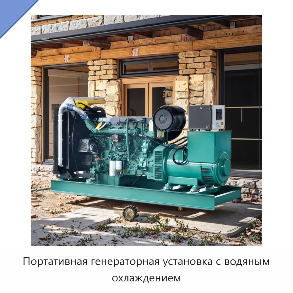 Портативная генераторная установка с водяным охлаждением — Дизельные генераторы