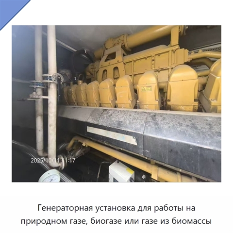 Генераторная установка для работы на природном газе, биогазе или газе из биомассы