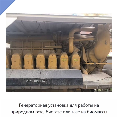 Генераторная установка для работы на природном газе, биогазе или газе из биомассы