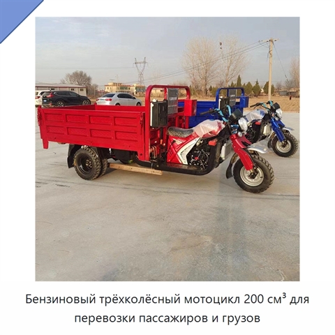 Бензиновый трёхколёсный мотоцикл 200 см³ для перевозки пассажиров и грузов