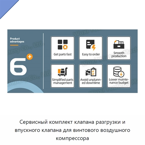 Сервисный комплект клапана разгрузки и впускного клапана для винтового воздушного компрессора