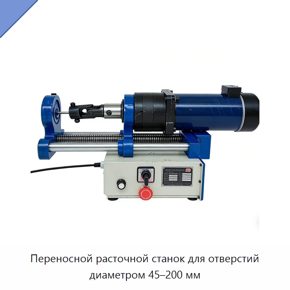 Переносной расточной станок для отверстий диаметром 45–200 мм — Запчасти для строительной техники
