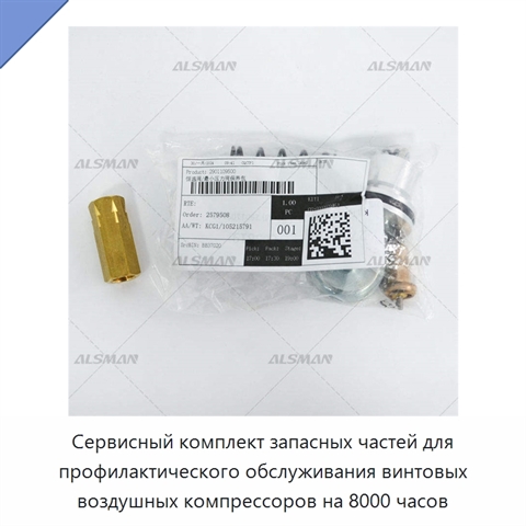 Сервисный комплект запасных частей для профилактического обслуживания винтовых воздушных компрессоров на 8000 часов