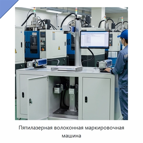 Пятилазерная волоконная маркировочная машина
