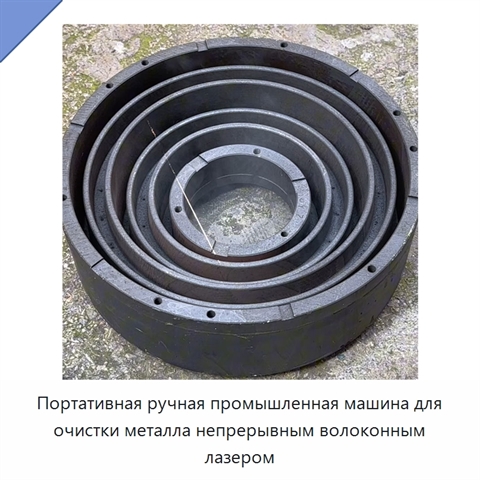 Портативная ручная промышленная машина для очистки металла непрерывным волоконным лазером