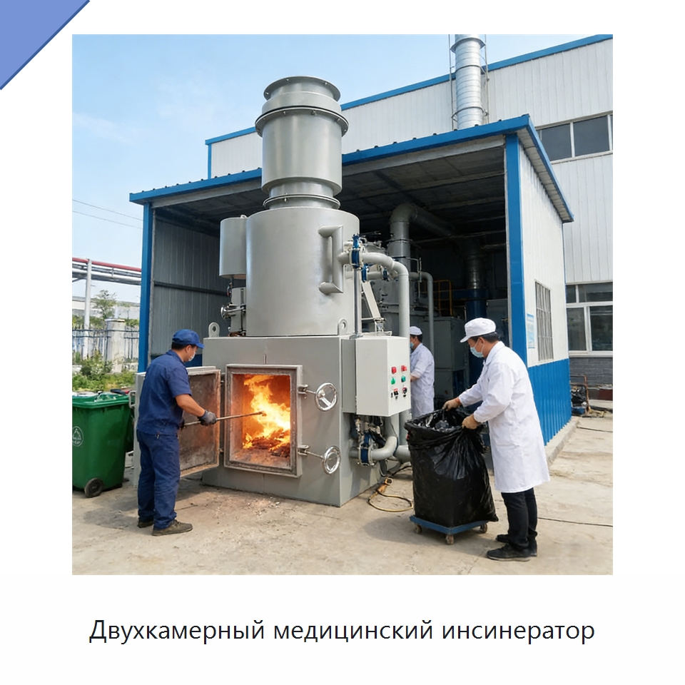 Двухкамерный медицинский инсинератор — Оборудование для переработки отходов