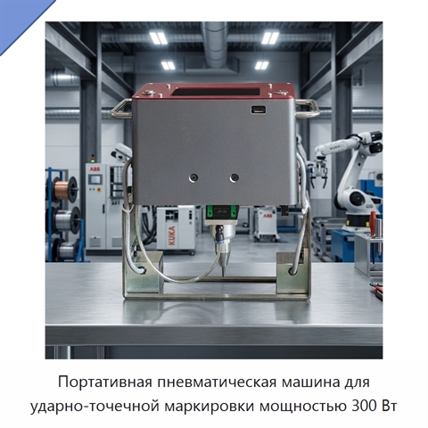 Портативная пневматическая машина для ударно-точечной маркировки мощностью 300 Вт