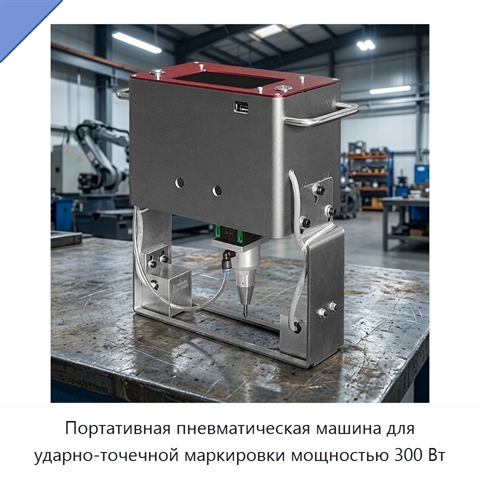 Портативная пневматическая машина для ударно-точечной маркировки мощностью 300 Вт