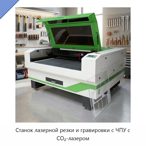 Станок лазерной резки и гравировки с ЧПУ с CO₂-лазером
