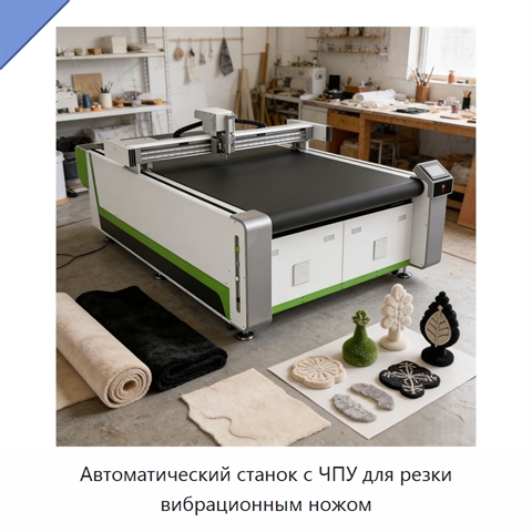 Автоматический станок с ЧПУ для резки вибрационным ножом