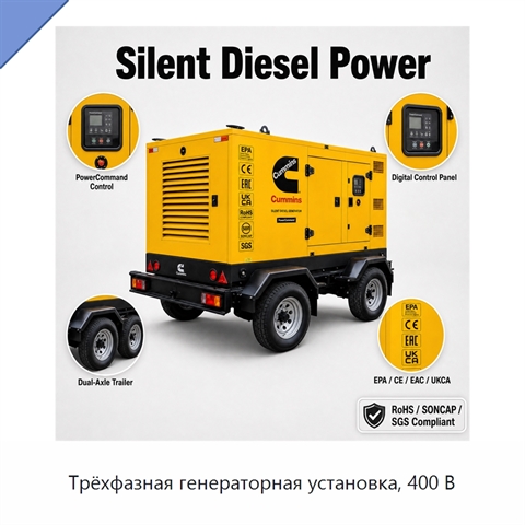 Трёхфазная генераторная установка, 400 В